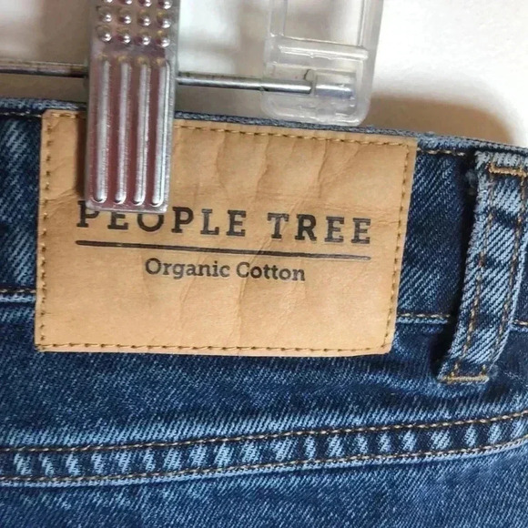 People Tree high waisted jeans.  Size 8 - Picture 4 of 6